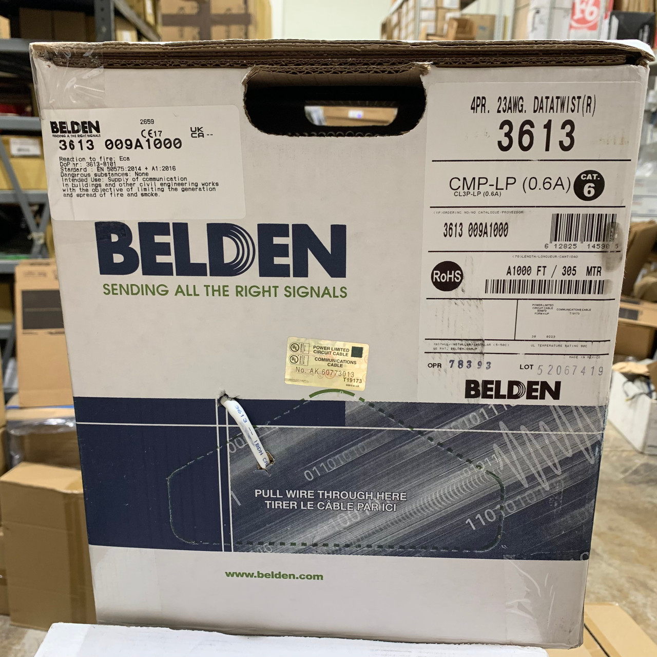 Belden 3613009A1000 Category 6+ Premium Cable