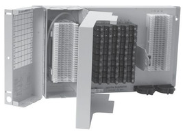 50 Pair BET with splice chamber; 66 termination in / out; with cover