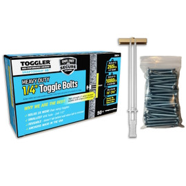 50 TOGGLER 1/4" Snaptoggle Only 25014 with Screws