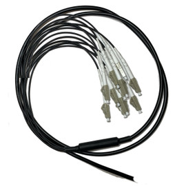 492' (150M) 12F SM Armored Indoor Outdoor Plenum Fiber Patch Cords LC to LC in Stock Ready to Ship 