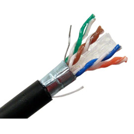 Category 6 600 MHz 4 Pair CMX Shielded Direct Burial Cable Gel Filled 1000' Reel