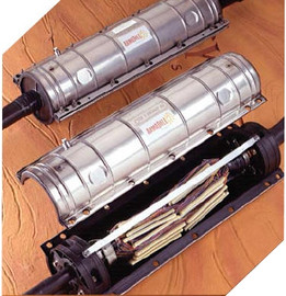 Armadillo Splice Case With Filling Flange 6.5" x 28.4" Without Bonding