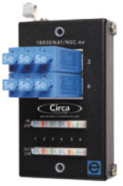 6 Pair Enhanced Category 5E 110 Termination in - 110 Termination out Building Entrance Protector