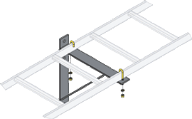 CLB-TSB Cable Ladder Triangle Wall Support Bracket with Hardware