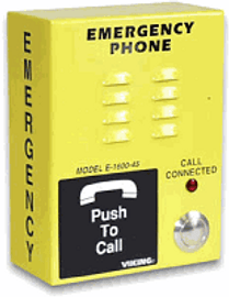 E-1600-45A Yellow Emergency Telephone Auto Dialer Voice Announcer E-1600-45A Yellow Emergency Telephone Auto Dialer Voice Announcer