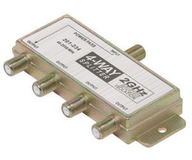 2GHz 90db 4-Way Splitter 1 Port DC Passing