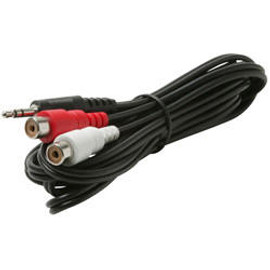 255-048 6' 2-RCA Jacks to 3.5 Stereo Plug