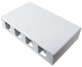 Keystone Empty Surface Mount Box 4 Port