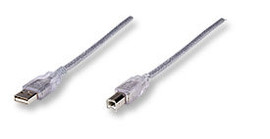 340458 10' Hi-Speed USB Cable A Male / B Male