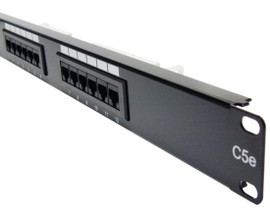 12 Port Category 5E Horizontal 19" Patch Panel