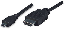 324427 6.6' HDMI Male to HDMI Micro Male With Ethernet Channel