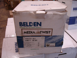 Belden 1874A Plenum MediaTwist Enhanced Category 6 Cable 1000Ft Blue