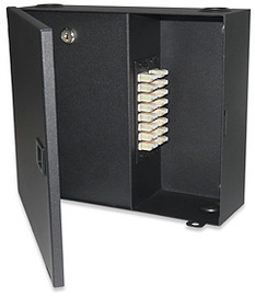 2 Panel Wall Mount Optical Fiber Enclosure with Locking Access Door 2 Panel Wall Mount Optical Fiber Enclosure with Locking Access Door