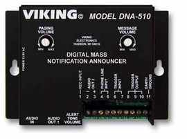 DNA-510 Add Emergency Mass Notification Messages and Alert Tones to your Existing Paging System