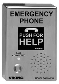 E1600-03BEWP ADA Compliant Emergency Phones with Built-in Auto Dialer and Digital Announcer