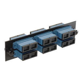 MSC-12-SM-C-BLK Adapter panel with 6 Duplex SC/UPC Adapters, Single Mode, Black MSC-12-SM-C-BLK Adapter panel with 6 Duplex SC/UPC Adapters, Single Mode, Black