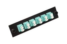 MLCDG-12-MM-P-BLK Adapter Panel with 6 Duplex LC Adapters Multi Mode 10 Gig Black MLCDG-12-MM-P-BLK Adapter Panel with 6 Duplex LC Adapters Multi Mode 10 Gig Black
