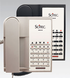 Scitec Aegis-T5-09 Two Line Speakerphone Hotel Phone 5 Button Black 99052