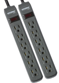 Minuteman MMS362P 6-Outlet Surge Suppressor Twin Pack