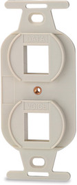 106-A2 2 Port 106 Type Faceplate Keystone Adapter