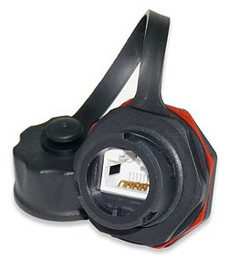 KJ458IG-C5E Category 5E Industrial Grade Data Jack with Protective Cap