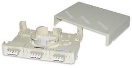 12 Port Mini Wall or Surface Mount Fiber Panel LC MM