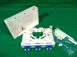 12 Port Mini Wall or Surface Mount Fiber Panel LC SM