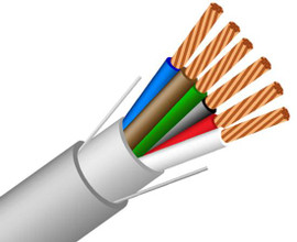 18/6 Security Cable Stranded Shielded CMR Riser Alarm, Audio, 1000' 18/6 Security Cable Stranded Shielded CMR Riser Alarm, Audio, 1000'