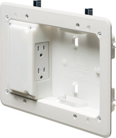 Low Profile TV Mounting Box for Shallow Wall Depths Low Profile TV Mounting Box for Shallow Wall Depths
