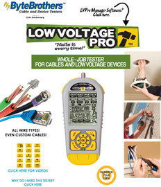 LVPRO2 Low Voltage Speaker Coax Data Comprehensive Testing Tool
