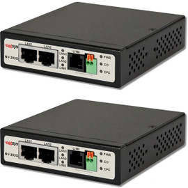 LAN Ethernet Extender Over 1 Pair Telephone Wire 10/100/1000 1.8 Miles