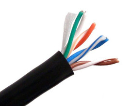 Category 5E 350 MHz 4 Pair CMX Outdoor UV Stabilized Cable 1000' Pull Box