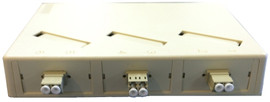 6 Port Mini Wall or Surface Mount Fiber Panel LC SM