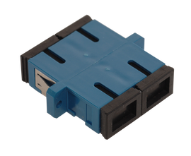 SC Fiber Optic Coupler Duplex UPC SM Ceramic Blue