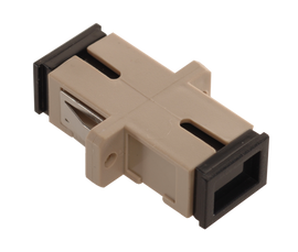 SC Fiber Optic Coupler Simplex PC MM Ceramic Beige