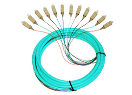 12S MM OM3 Fiber Optic Pigtail 3M SC 10 GIG