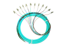 12S MM OM3 Fiber Optic Pigtail 3M LC 10 GIG
