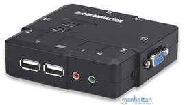 151269 4-Port Compact KVM Switch USB with Cables and Audio