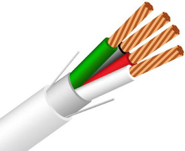 16/4 Plenum Shielded Security Cable Stranded CMP Alarm Audio 1000' 16/4 Plenum Shielded Security Cable Stranded CMP Alarm Audio 1000'