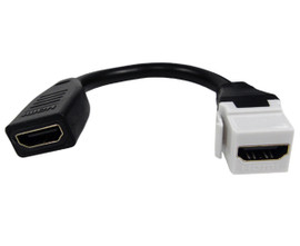 USB-C Snap-In Pass Through Keystone Coupler, F-F - Black – Floor