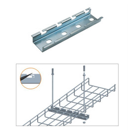12" Cable Tray Ceiling Hanging Bar Zinc 12" Cable Tray Ceiling Hanging Bar Zinc