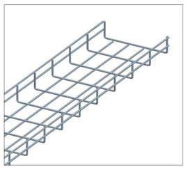 10FT Wire Mesh Cable Tray 12in W x 2in H Zinc CT1012-03