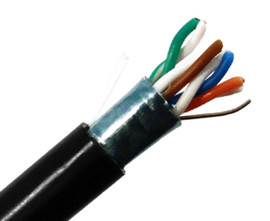 CAT5E Indoor/Outdoor Shielded CMX/CMR Rated 1000'