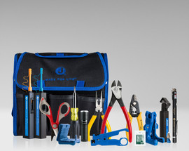 Fiber Optic Prep Kit with Cleaners Slitters Strippers and Visual Fault Locator