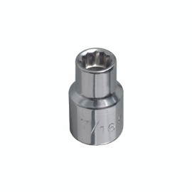 Klein 1/2'' Std 12-Point Socket - 1/2'' Drive 65801