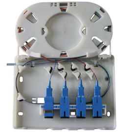 Newtech 552-104 4 Port Fire Resistant Fiber Termination Box FTTH Wall Mount 