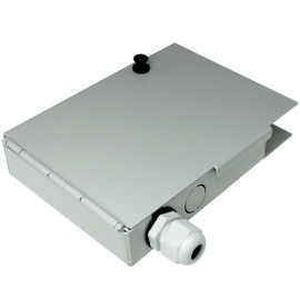 Newtech 552-105 4 Port Metal Fiber Termination Wall Mount Box