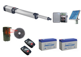 BFT Kustos Ultra BT UL A40 KERCR93524501F Swing Gate Opener kit with Solar Kit, Photo Eye, 2 Mitto Remotes and 2 Batteries - BFT-SWKIT5 BFT Kustos Ultra BT UL A40 KERCR93524501F Swing Gate Opener kit with Solar Kit, Photo Eye, 2 Mitto Remotes and 2 Batteries - BFT-SWKIT5