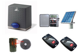 BFT DEIMOS BT UL/CSA KR925228 00003 with 2 Mittos, 1 Photo Eye and 1 Solar Package - BFT-SLKIT1 BFT DEIMOS BT UL/CSA KR925228 00003 with 2 Mittos, 1 Photo Eye and 1 Solar Package - BFT-SLKIT1