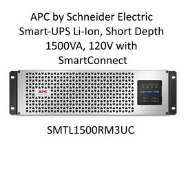 APC Smart-UPS Li-Ion Short Depth 1500VA 120V SmartConnect  SMTL1500RM3UC